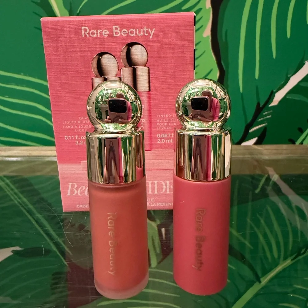 NWT Rare Beauty Soft Pinch Mini Set Hope Lip Oil Virtue Blush